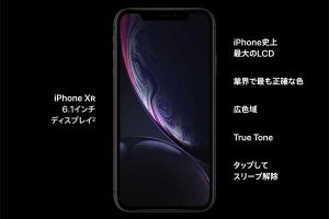 ディスプレイ機能スペック［2018 iPhone XR］